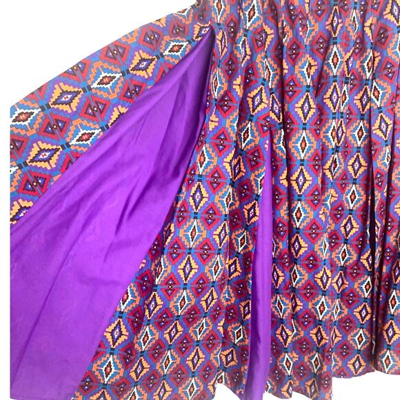 Aztec Princess Skirt & Vest Top M Purple Fringe Costume Gypsy Bohemian Festival - Picture 4 of 8